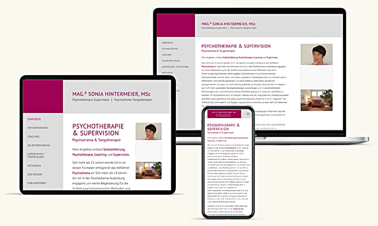 Psychotherpie Webdesign Wien