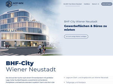 Homepage erstellen für BHF City Wr. Neustadt