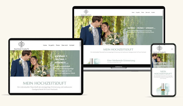 Website Mein Hochzeitsduft